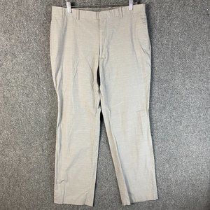 INC International Concepts Pants 34x30 Men's Gray Hook & Eye 100% Cotton